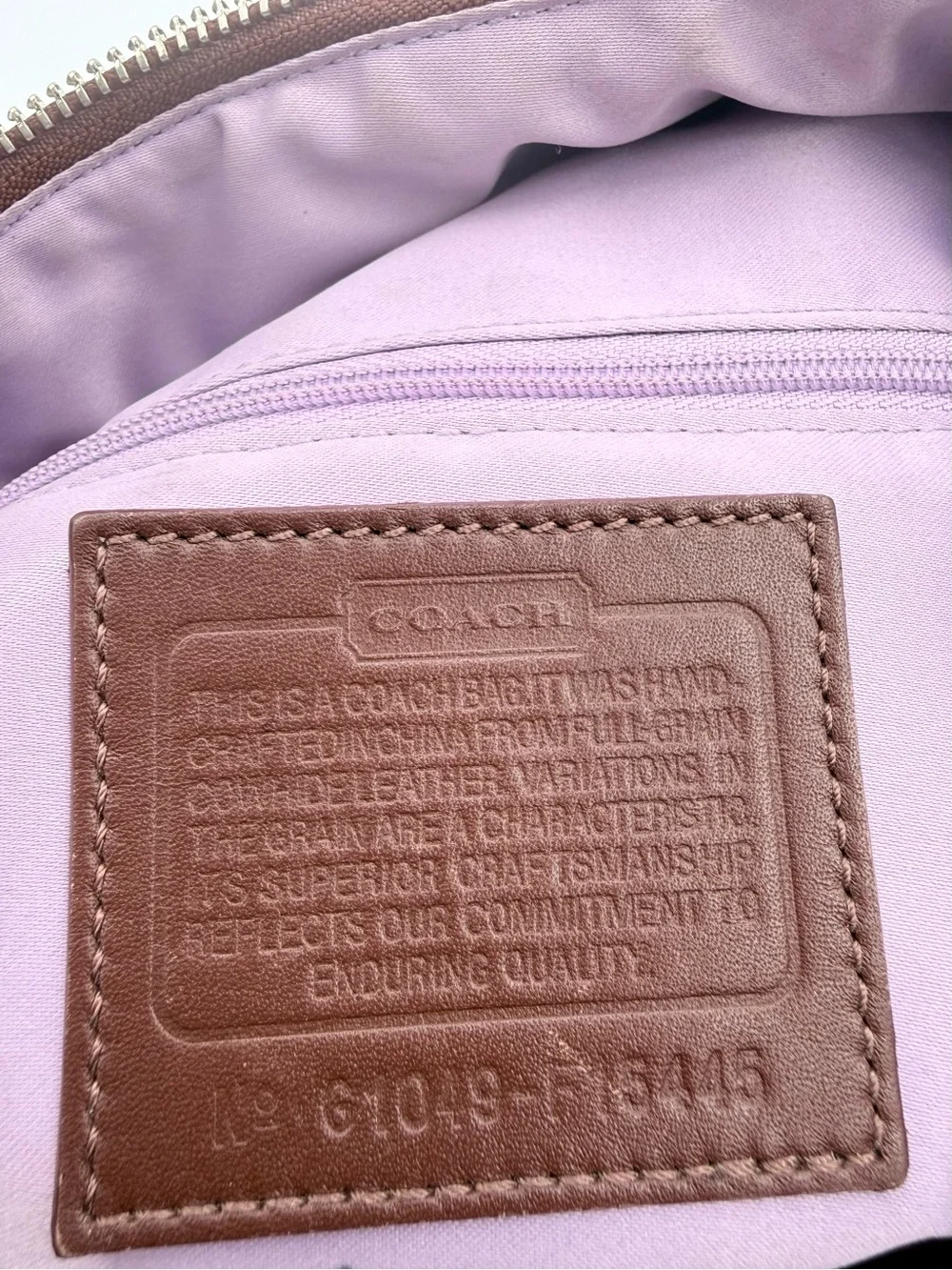 Coach Brown Leather Shoulder Bag